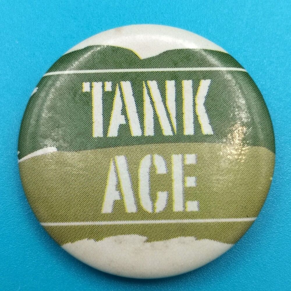 Tank Ace Small Pin Button Pinback - Picture 4 of 4